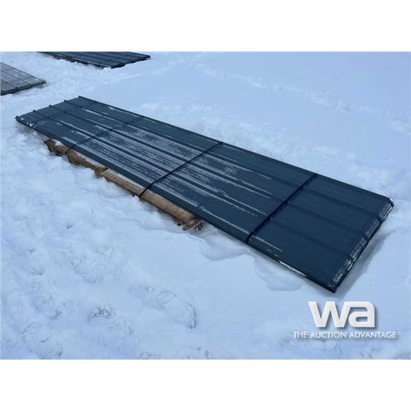 (50) 14 FT. Dark Grey Steel Roofing
