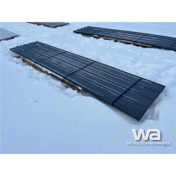 (50) 14 FT. Dark Grey Steel Roofing
