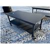 Image 2 : 71 IN. X 3 FT. Metal Workbench With Shelf