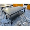 Image 3 : 71 IN. X 3 FT. Metal Workbench With Shelf