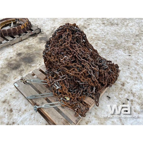 (2) Articulated Truck 750/65R25 Tire Chains