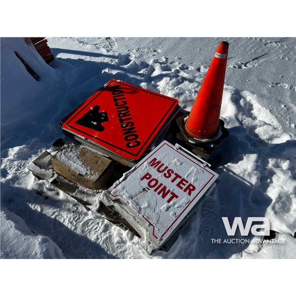 Construction Signs, Sandwich Signs & Cones