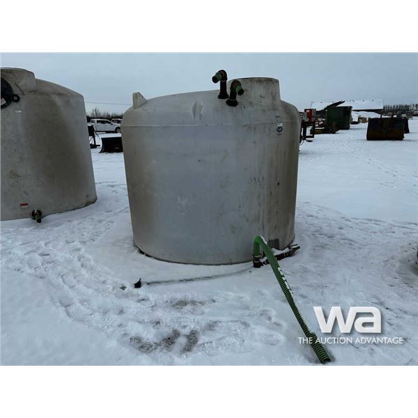 1,000 Gal. Poly Tank & Valve