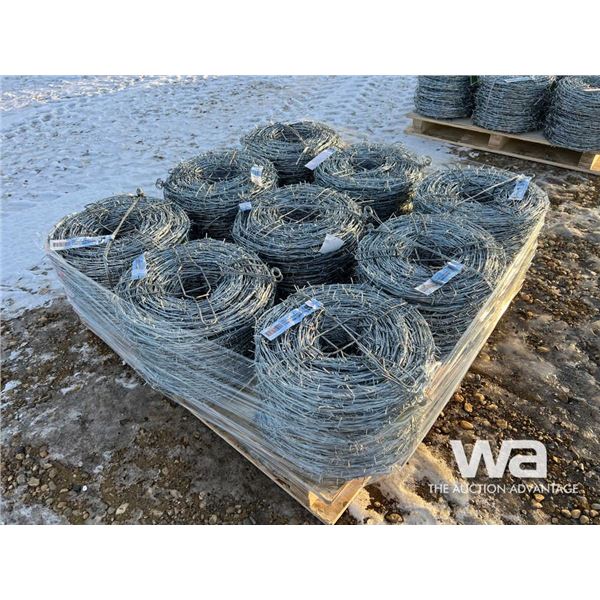 (9) Rolls Of 1320 FT. 12.5 Gauge Barbed Wire