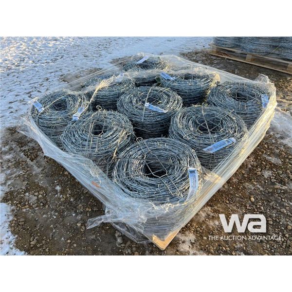 (9) Rolls Of 1320 FT. 12.5 Gauge Barbed Wire