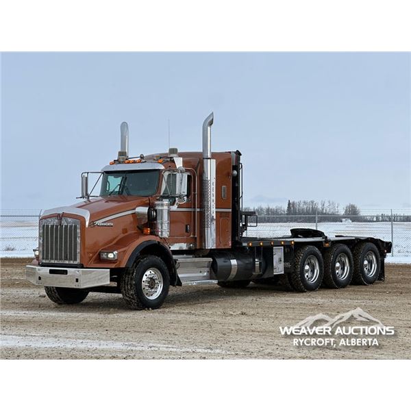 2008 KENWORTH T800 TRI DRIVE TEXAS BED WINCH TRUCK