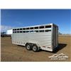 Image 4 : 2014 FEATHERLITE 20 FT T/A  ALUMINUM STOCK TRAILER