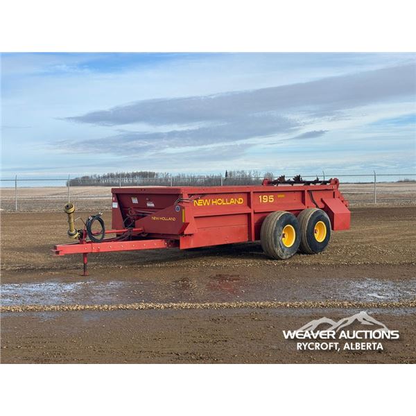 NEW HOLLAND 195 T/A MANURE SPREADER