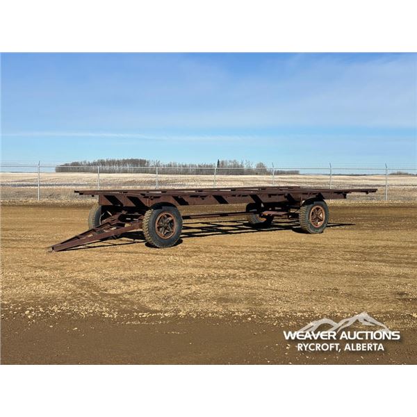 4 WHEEL 25  FT X 10 FT BALE WAGON