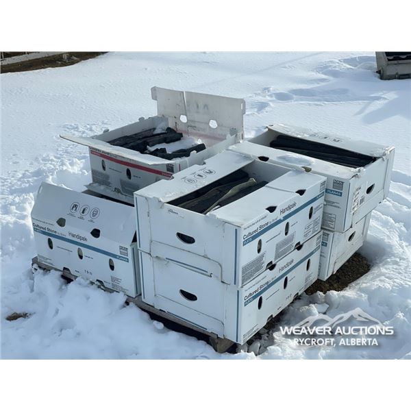 (7) BOXES OF DECORATIVE STONE