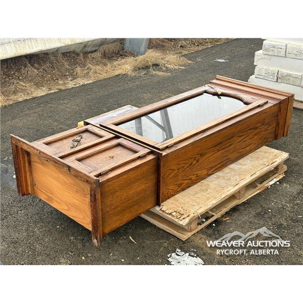 CHINA CABINET W/CEILING FAN LIGHTS