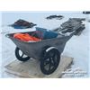 Image 1 : RUBBERMAID WHEEL BARROW W/ FERTILIZER SPREADER