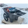 Image 4 : RUBBERMAID WHEEL BARROW W/ FERTILIZER SPREADER