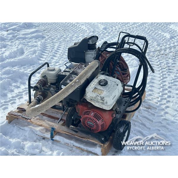 AIR COMPRESSOR W/ WATER PUMP & PRESSURE WASHER