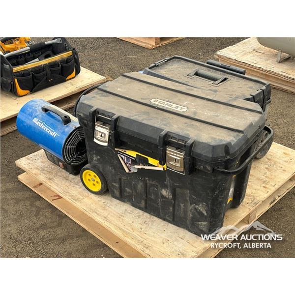 (2) TOOL BOXES W/MASTERCRAFT HEATERS
