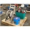 Image 1 : (2) FIRE EXTINGUISHERS & HOSE REEL