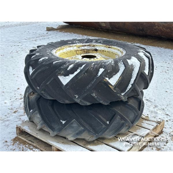 (2) FIRESTONE 13-26 TRACTOR TIRES & RIMS