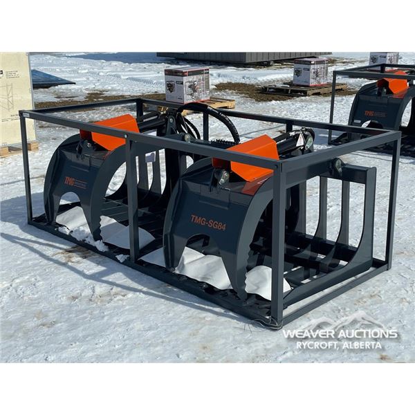 TMG 84 IN. SKID STEER ROCK SKELETON GRAPPLE