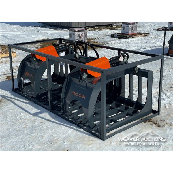 TMG 84 IN. SKID STEER ROCK SKELETON GRAPPLE