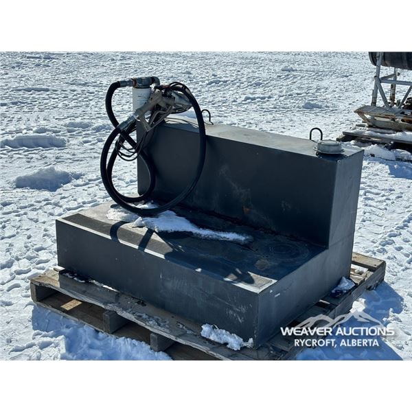 L SHAPE FUEL TANK WITH PUMP