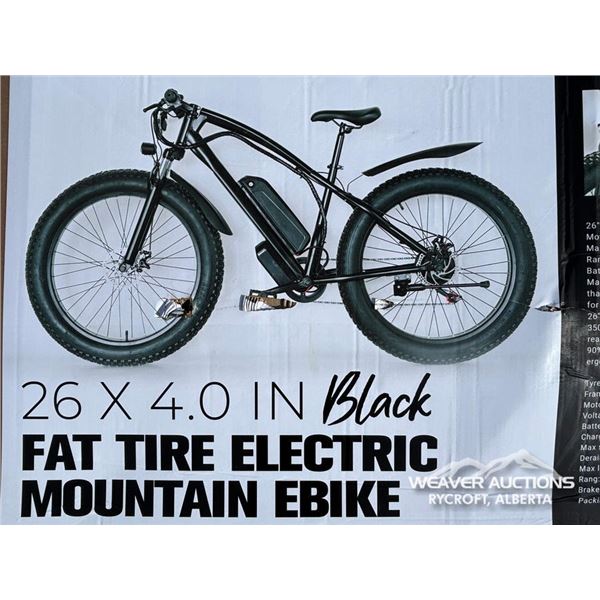 FAT TIRE ELECTRIC MOUNTAIN BIKE