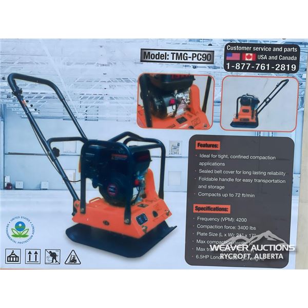 TMG 3400 LB. VIBRATORY PLATE COMPACTOR