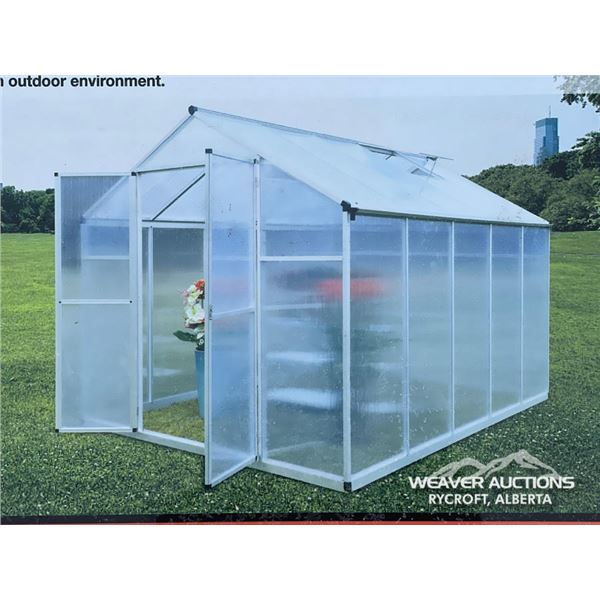 TMG 8 X 10 FT. ALUMINUM FRAME GREENHOUSE