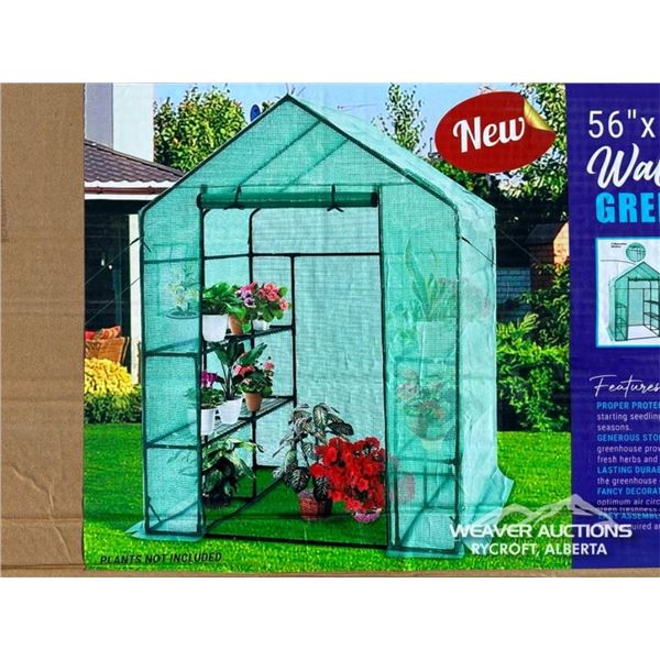 56 X 56 X 76 IN. WALK IN GREENHOUSE