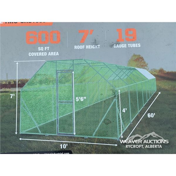 TMG 10 X 60 FT. WIRE MESH CHICKEN SHELTER