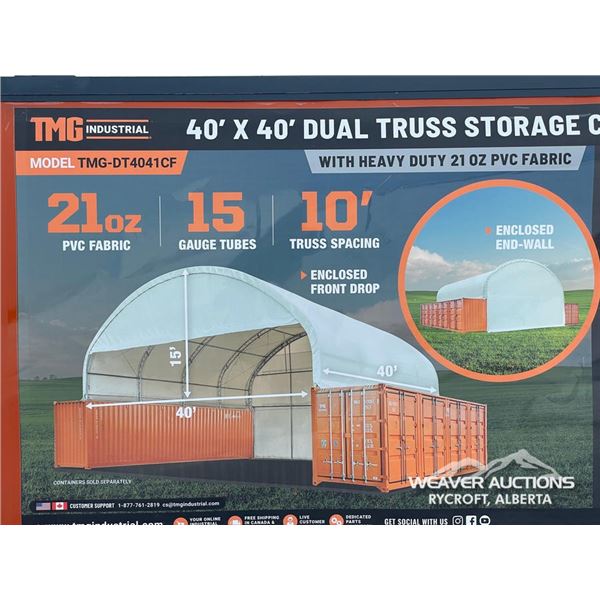 TMG 40 X 40 FT. DUAL TRUSS CONTAINER SHELTER