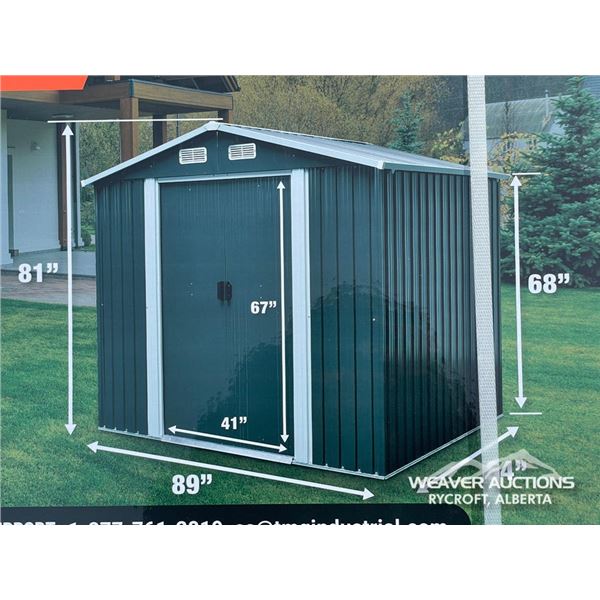 TMG 6 X 8 FT. GALVANIZED METAL SHED