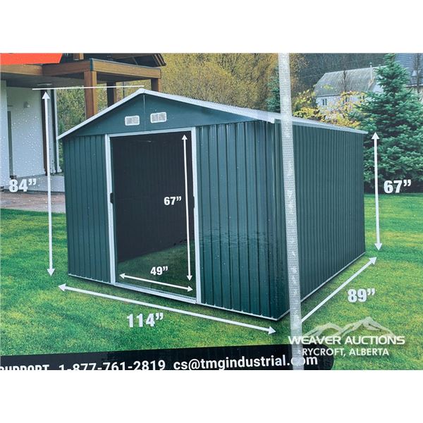 TMG 10 X 8 FT. GALVANIZED METAL SHED