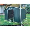 Image 1 : TMG 10 X 8 FT. GALVANIZED METAL SHED