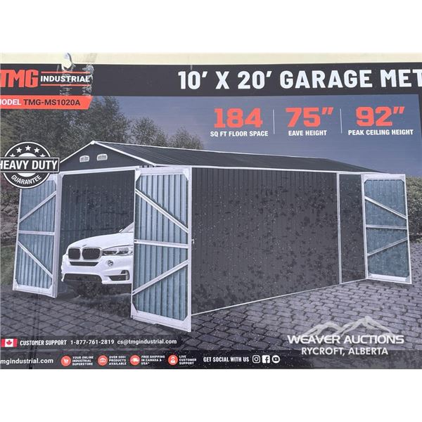 TMG 10 X 20 FT. METAL GARAGE SHED