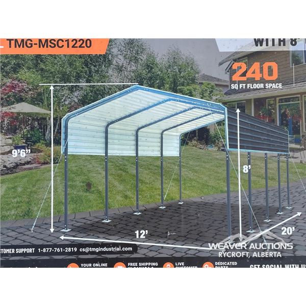 TMG 12 X 20 FT. METAL CARPORT