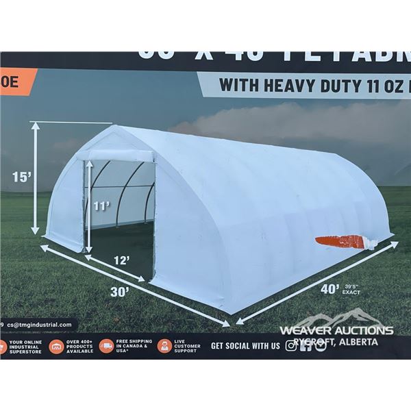 TMG 30 X 40 FT. PEAK CEILING STORAGE SHELTER