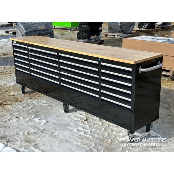 24 DRAWER STEEL ROLLING WORKBENCH
