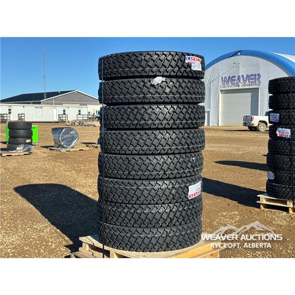 (8) 11R24.5 16PR TRUCK TIRES
