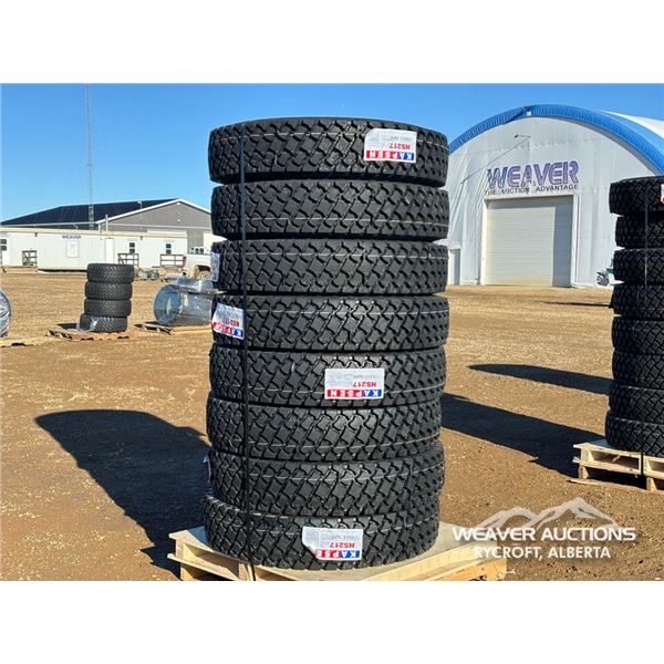 (8) 11R24.5 16PR TRUCK TIRES