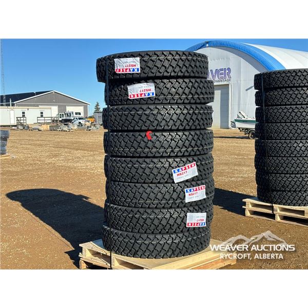 (8) 11R24.5 16PR TRUCK TIRES