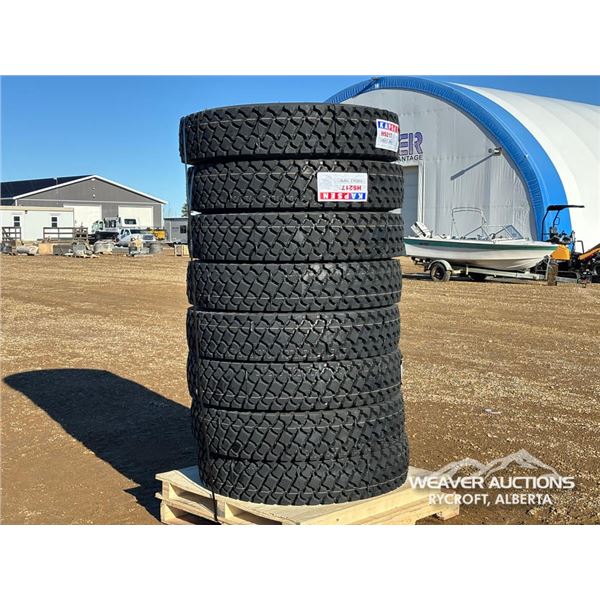 (8) 11R24.5 16PR TRUCK TIRES