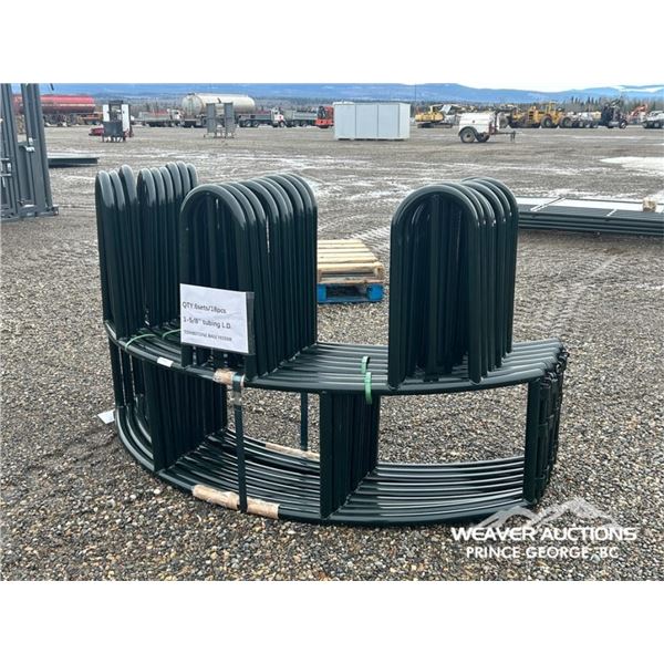 (3) TOMBSTONE BALE FEEDERS