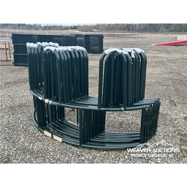 (3) TOMBSTONE BALE FEEDERS