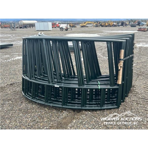 (4) SLANT BAR ROUND BALE FEEDERS