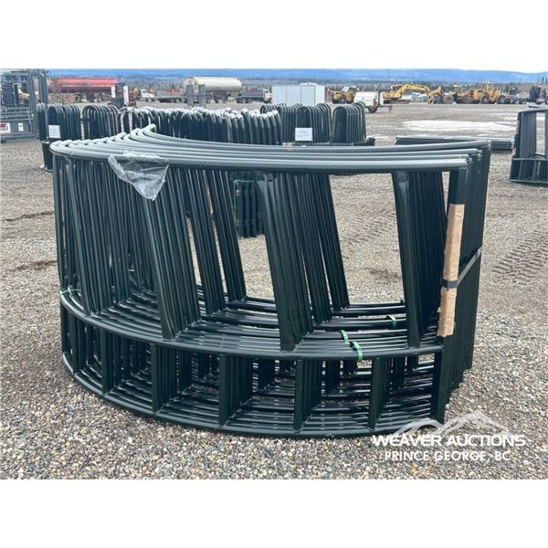 (4) SLANT BAR ROUND BALE FEEDERS