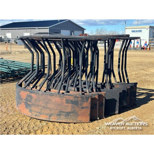 (3) ROUND BALE FEEDERS