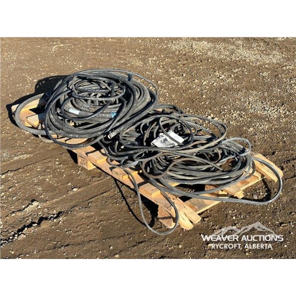 PALLET OF MISC WIRE & BELTS