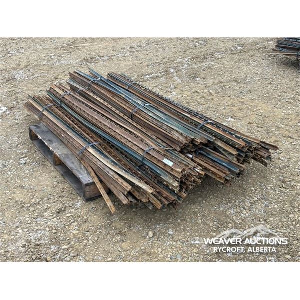 (9) BUNDLES OF STEEL T-POSTS