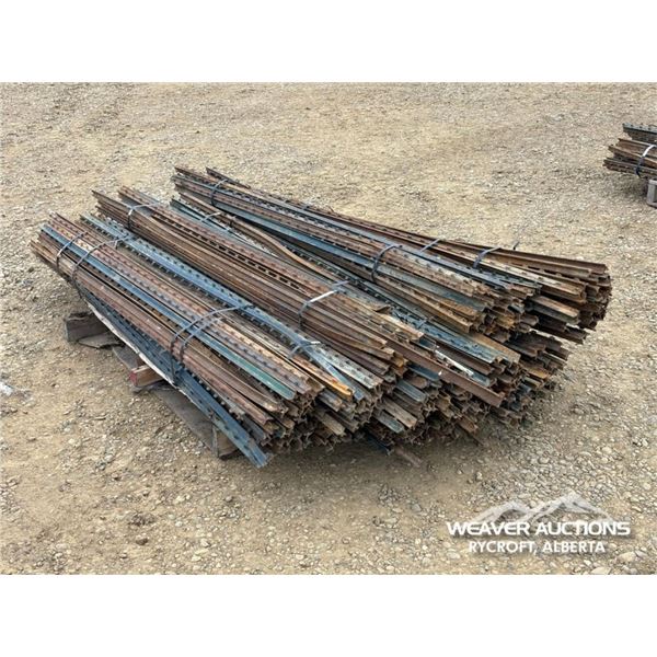 (16) BUNDLES OF STEEL T-POSTS