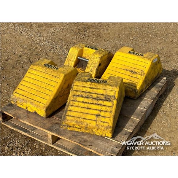 (4) MONSTER CHOCK BLOCKS